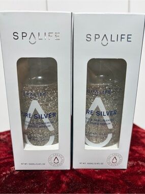 NIB Bundle of (2) Spa Life Pure Silver Serum